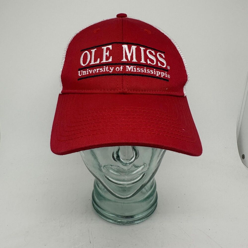 Ole Miss Rebels Hat Cap Snap Back Mens One Size Red NCAA College The Game